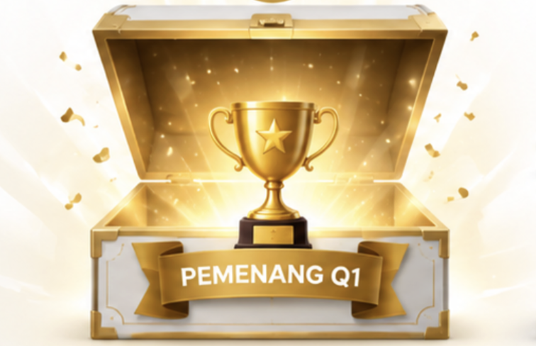 Box pemenang Q1 terbuka